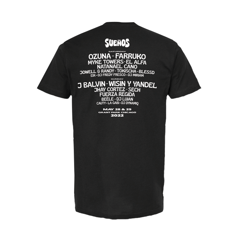 Black Logo Lineup Tee