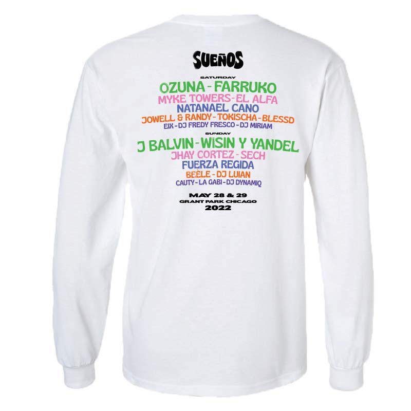 Rainbow Long Sleeve Lineup Tee