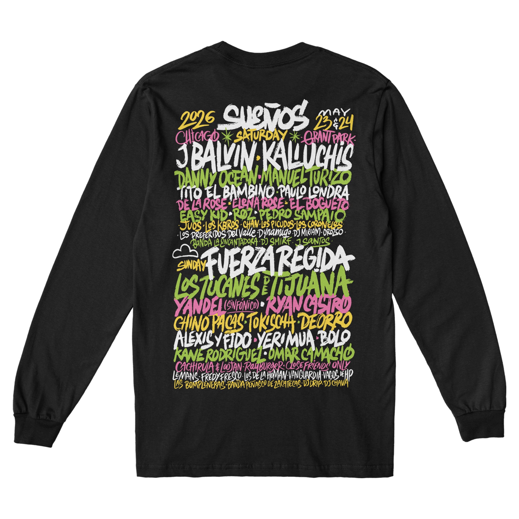 Sueños Logo Long Sleeve Lineup Tee